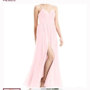 Blush Pink Azazie Cora Dress - worn once